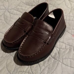 Janie and Jack Brown Kids Dress Shoes